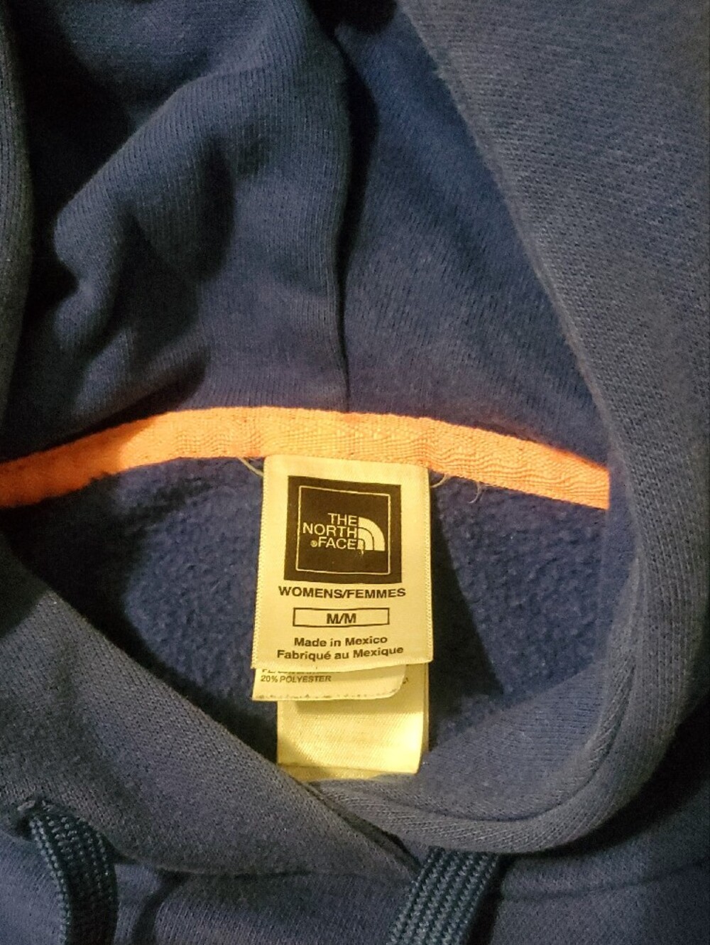 The North Face Royal Blue Hoodie with Pink Logo - Picture 2 of 7